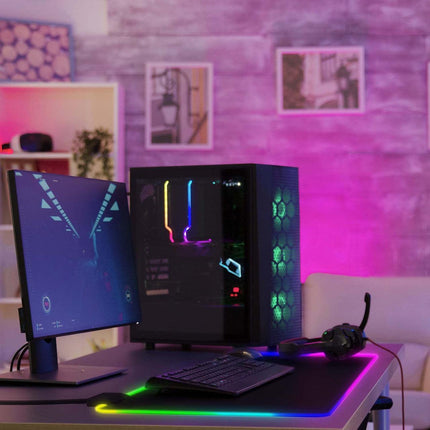Laser RGB LED Gaming Mouse Pad Extra Large.