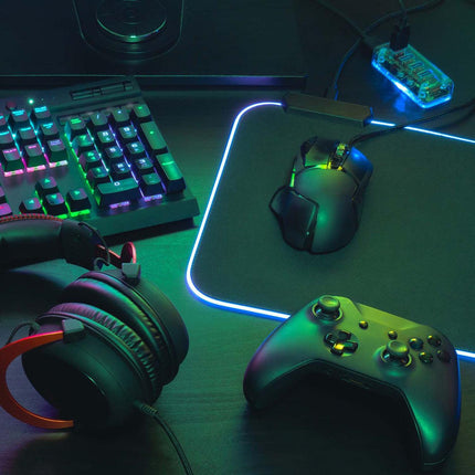 Laser RGB LED Gaming Mouse Pad Extra Large.
