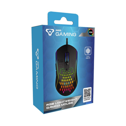 Laser RGB Lightweight Gaming Mouse - Black.