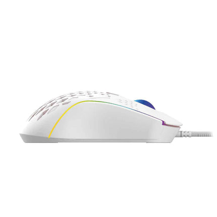 Laser RGB Lightweight Gaming Mouse White.