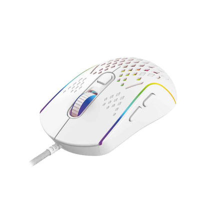 Laser RGB Lightweight Gaming Mouse White.