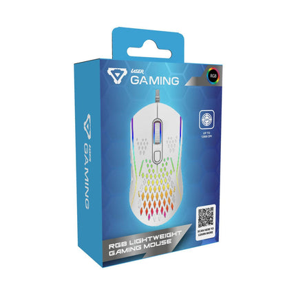 Laser RGB Lightweight Gaming Mouse White.