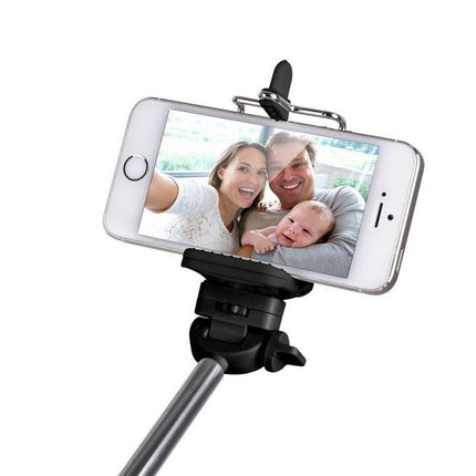 Laser Wireless Selfie Stick with Adjustable Phone Holder.