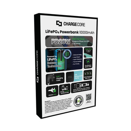 ChargeCore SafeCharge Max 10K - Aquatic Awe.