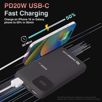 ChargeCore SafeCharge Max 10K - Black.