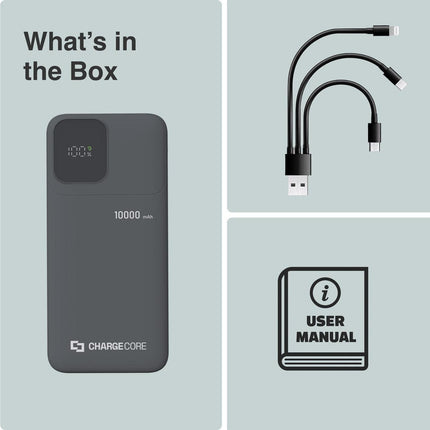 ChargeCore SafeCharge Max 10K - Black.