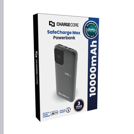 ChargeCore SafeCharge Max 10K - Black.