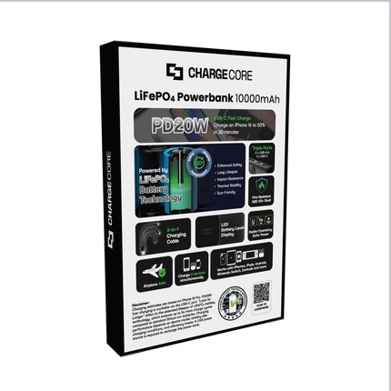 ChargeCore SafeCharge Max 10K - Black.