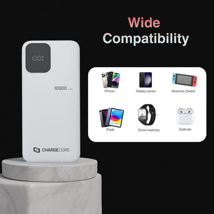ChargeCore SafeCharge Max 10K - White.