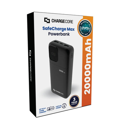 ChargeCore SafeCharge Max 20K - Black.