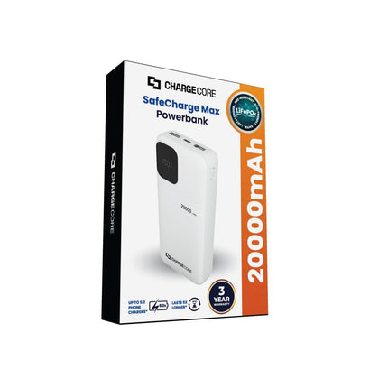 ChargeCore SafeCharge Max 20K - White.