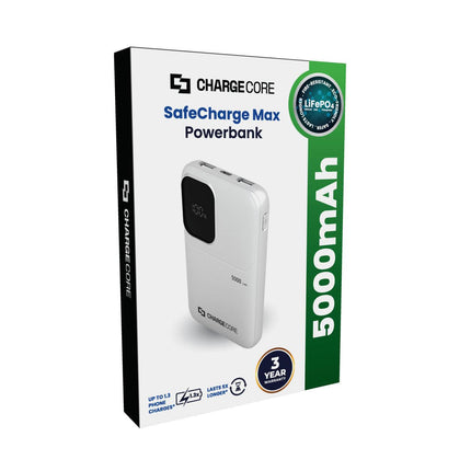 ChargeCore SafeCharge Max 5K - White.