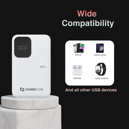 ChargeCore SafeCharge Max 5K - White.