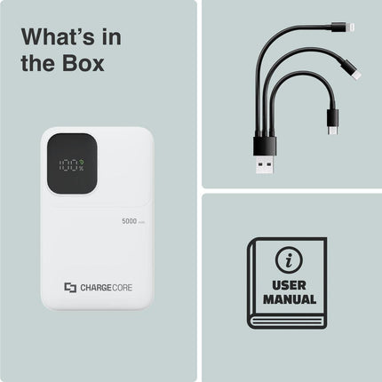 ChargeCore SafeCharge Max 5K - White.