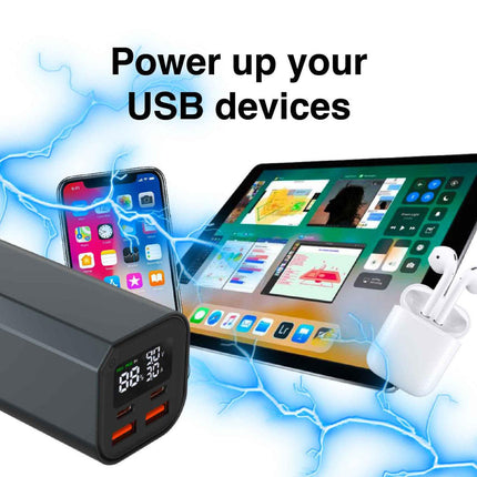 Laser 100W PD 20000mAh Laptop Power Bank Black.