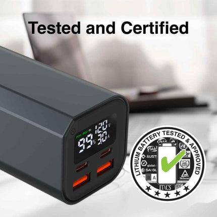 Laser 100W PD 20000mAh Laptop Power Bank Black.