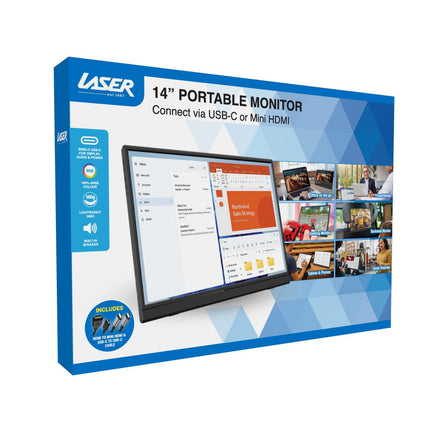 Laser 14 inch USB-C Portable Display.