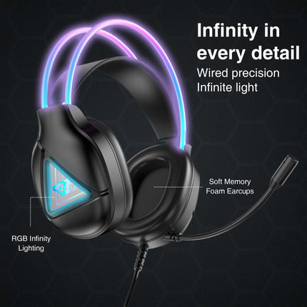 Laser RGB Infinity Wired Gaming Headphones.