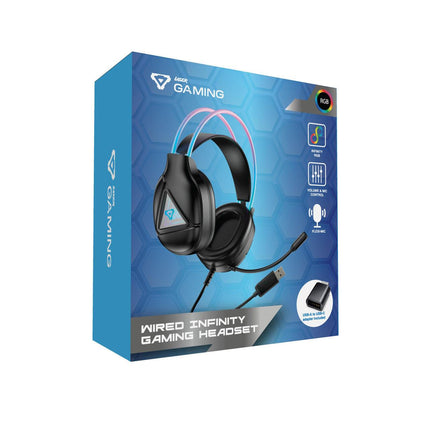 Laser RGB Infinity Wired Gaming Headphones.
