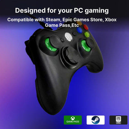 Laser Gaming Wired PC Controller - Black.