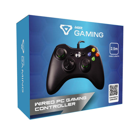 Laser Gaming Wired PC Controller - Black.