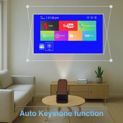 Smart Gaming Projector with 80 Games Dual Controllers.