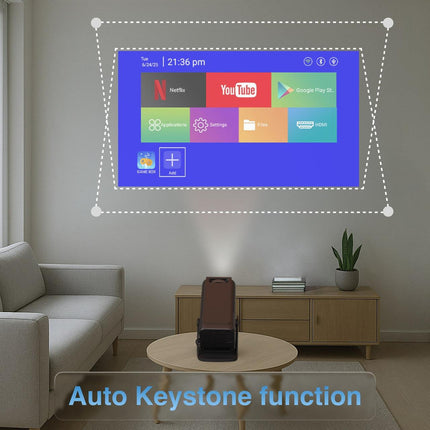 Smart Gaming Projector with 80 Games Dual Controllers.
