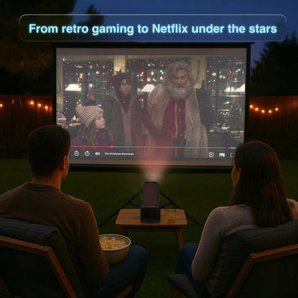 Smart Gaming Projector with 80 Games Dual Controllers.