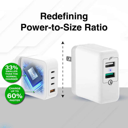 Laser 100W GaN USB-C and USB-A Wall Charger.