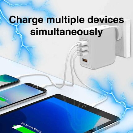 Laser 100W GaN USB-C and USB-A Wall Charger.