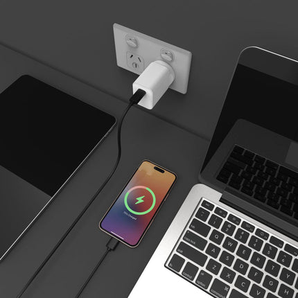 Laser ChargeCore 45W PD GaN USB-C Wall Charger.