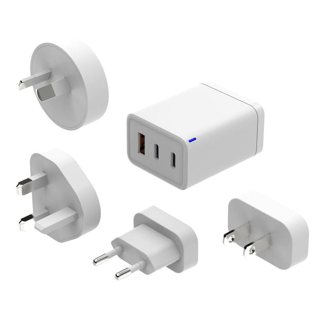Laser 65W GaN Travel Charger with 4 Adaptors.