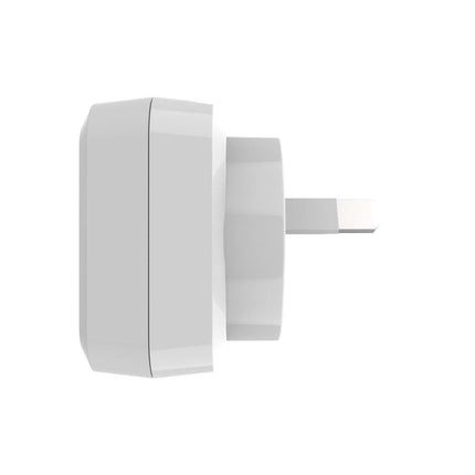 Laser Dual USB AC Charger 2.4A with 3-in-1 Cable White.