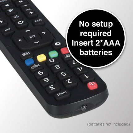 Laser Remote Control for Hisense TV Black.