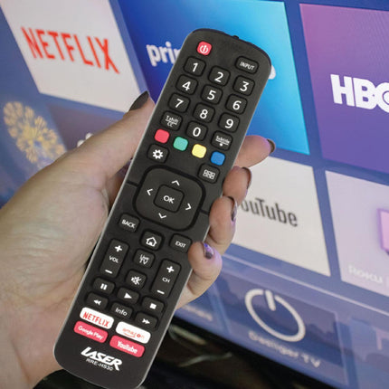 Laser Remote Control for Hisense TV Black.