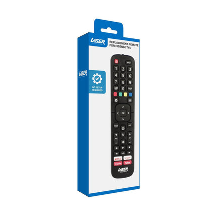 Laser Remote Control for Hisense TV Black.