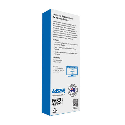 Laser Universal TV Remote for Smart & LED TVs.