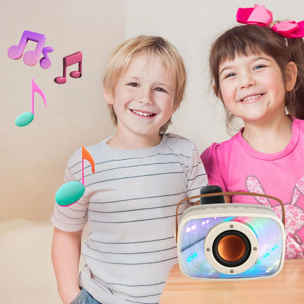 Laser Infinity Karaoke Speaker with Wireless Mic.
