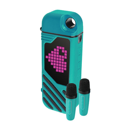 Laser LED Karaoke with 2 Mics Aquatic Awe.