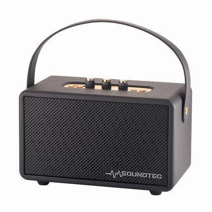 SoundTec Retro Bluetooth Boombox Black.