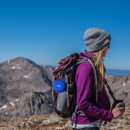 Laser Outdoor Bluetooth Speaker with Mount Blue.