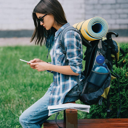 Laser Outdoor Bluetooth Speaker with Mount Blue.
