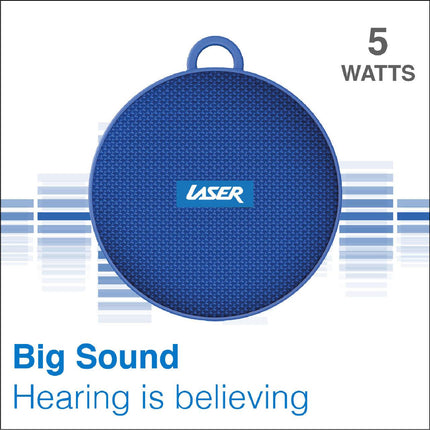Laser Outdoor Bluetooth Speaker with Mount Blue.