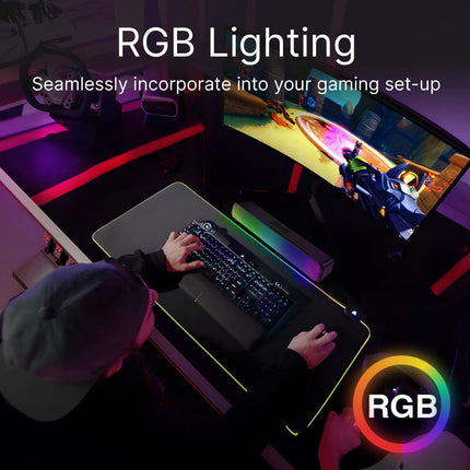 Laser RGB Bluetooth Gaming Soundbar Black.