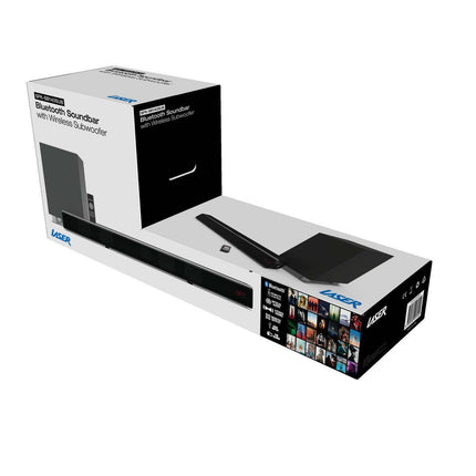 Laser Optical Soundbar with Wireless Sub-woofer.