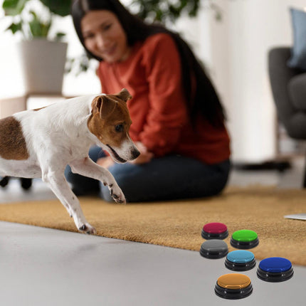 Tech4Pets 6-Pack Talking Buttons for Interactive Pet Communication.