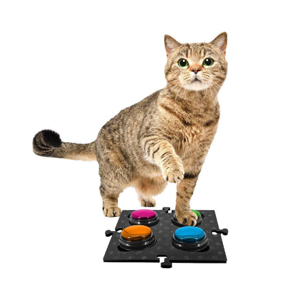 Tech4Pets Black Mat 2-Pack for Talking Buttons & Floor.