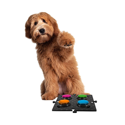 Tech4Pets Black Mat 2-Pack for Talking Buttons & Floor.