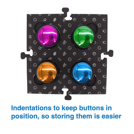 Tech4Pets Black Mat 2-Pack for Talking Buttons & Floor.