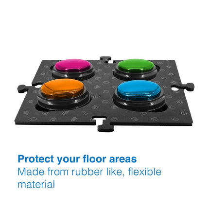 Tech4Pets Black Mat 2-Pack for Talking Buttons & Floor.